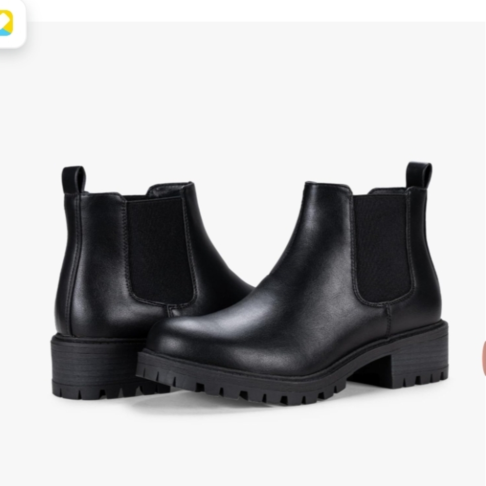 Vepose Women's 936+936L Lug Sole Platform Chelsea Ankle Boots Combat Fall Bootie